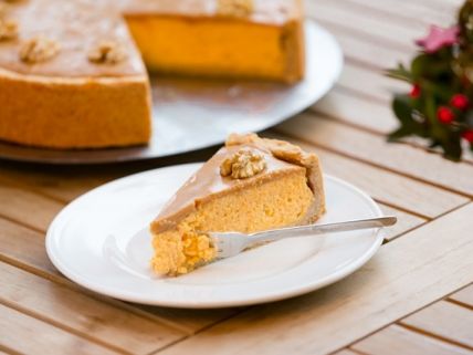 Kürbis-Walnuss-Cheesecake