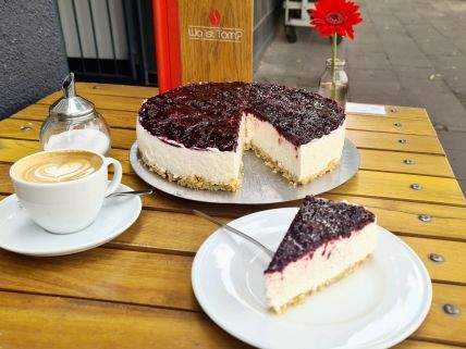 Veganer Brombeer-Cheesecake